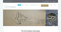 Desktop Screenshot of citypodiatry.com