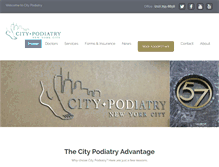 Tablet Screenshot of citypodiatry.com